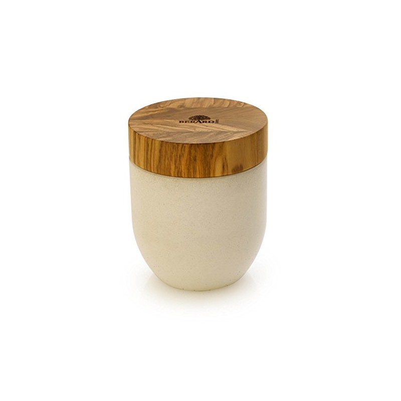 Berard Concrete Salt and Pepper Mill, 2.8-Inch, White, White