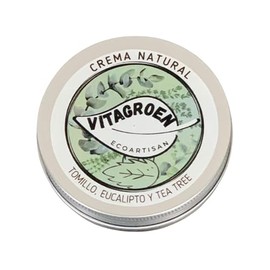 VITAGROEN Crema de Tomillo, Eucalipto y Tea Tree, Alivio Respiratorio, 100g
