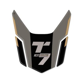 labelbike - Sticker 3D Motorcycle Back Protection and Decoration in Resin Compatible with Yamaha Tenere 700 2025 - Colour Gold