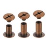 sourcing map 75 Sets Chicago Screw Rivets Metal Phillips Head