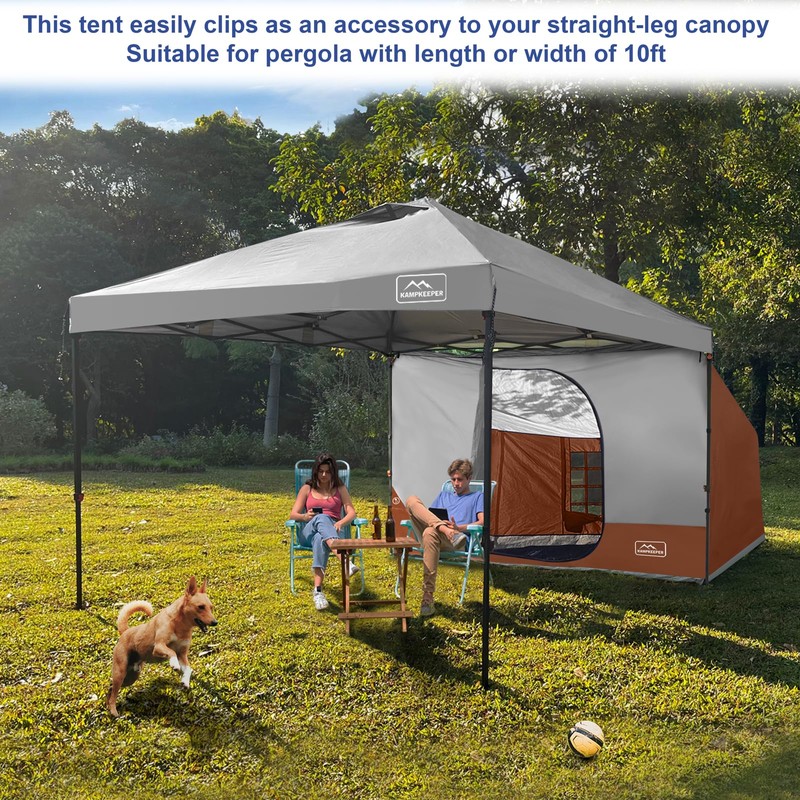 KAMPKEEPER Side Tent,Camping Tent for 10' x 10' Pop Up