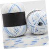 Ciieeo 5rolls Gradient Cotton Yarn Knitting and Crochet Thread for