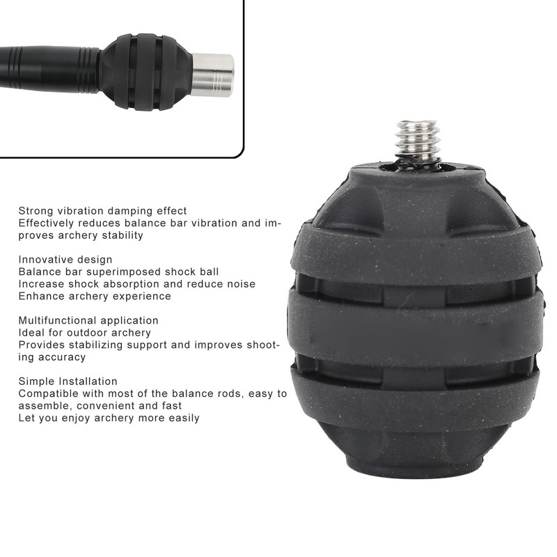 Archery Shock Absorber Ball Professional Stackable Vibration Damping Rubber Archery