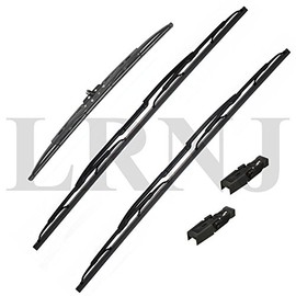 BRITPART WIPER BLADE SET FRONT & REAR & CLIPS COMPATIBLE WITH LAND ROVER RANGE ROVER FULL SIZE L322 2003-2013 PART: DKC000040 & LR012047 & DKW100020