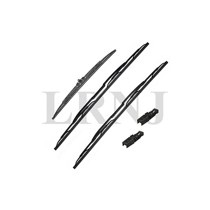 BRITPART WIPER BLADE SET FRONT & REAR & CLIPS COMPATIBLE