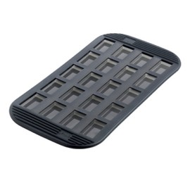Mastrad Financier Baking Pan / Tray / Mould – Nonstick, Flexible, Durable, Dishwasher Safe, Heat Resistant, 20 Inch - F42314