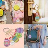 [LOYELEY] 5D Diamond Art Keychains, 5 Pcs Single Sided Egg