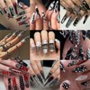 2Boxes 12Grids Mini Punk Nail Studs Square Cone Spike Spire