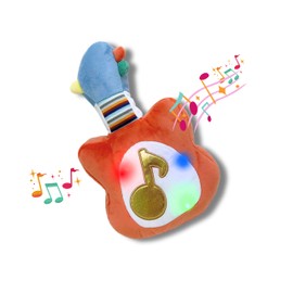 Interactive Musical Plush Toy with Lights and Sounds Educational Sensory Toy for 1-6, 6-12 Months Babies, Perfect for Tummy Time, Music Development, and First Birthday Gifts (Guitar)