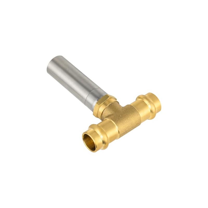 EFIELD MH-361T 1/2-Inch Copper Press Connection Tee,Stainless Steel Water Hammer