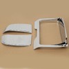 XFMT Chrome Tri Line Stereo Trim Cover Compatible with Harley
