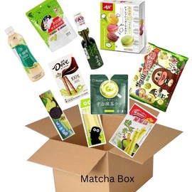 Matcha Lovers Asian snack box, Latte Mix, Ramune drink sweet snack box Flavor - Specification: Matcha Latte Mix only