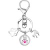 Infinity Collection Cat Mom Keychain, Cat Jewelry, Kitty Cat Charm