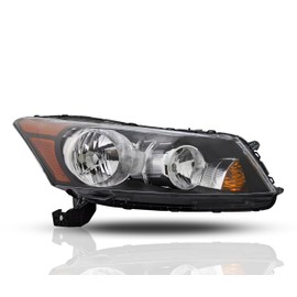Headlight Assembly Replacement for Honda 2008-2012 Accord Sedan Headlamp without Bulbs, Right/Passenger Side, DOT/SAE Compliant, 33100TA0A01, HO2503130