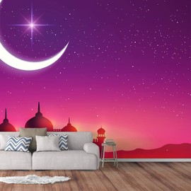 IDEA4WALL Wall Murals for Bedroom Dream Castle Large Removable Wallpaper Peel and Stick Wall Stickers - 100x144 inches