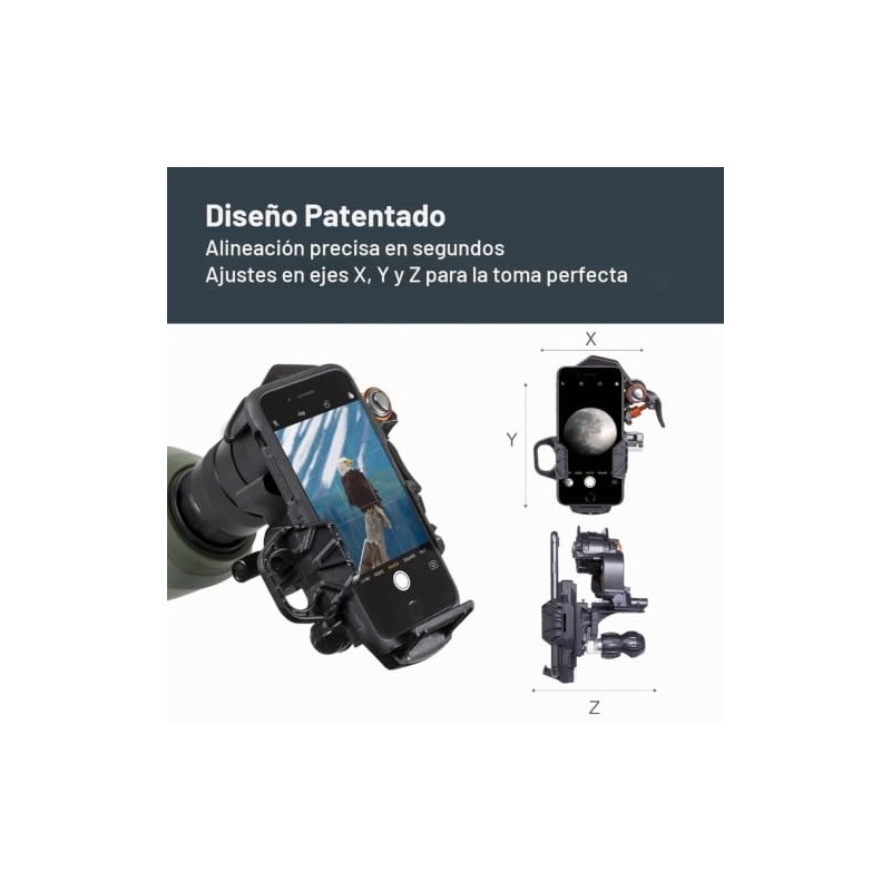 Celestron - NexYZ - Adaptador Universal para Smartphone de 3
