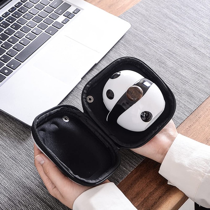 Sizikato Tea for One Teapot and Cup Set, Cute Panda