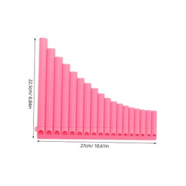 Kisangel Pipe Pink Pan Flute Traditional Chinese Musical Instrument for Beginners and Students Easy to Learn Ethnic Campus Music Performance and Teaching Panflute