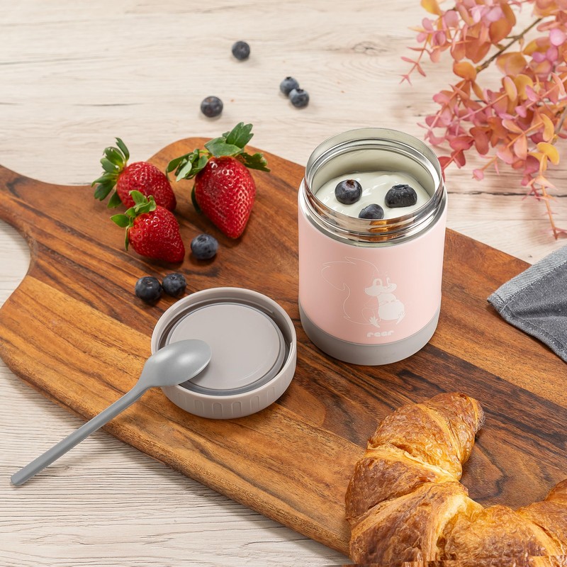 ColourDesign Edelstahl-Warmhaltebox, 300 ml, Thermobox, Wärmebehälter / Thermodose für Kinder,