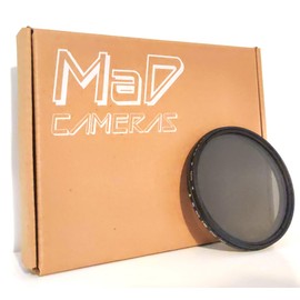 MaD Cameras 58mm Neutral Density ND2 to ND400 variable adjustable filter for lens such as canon 18-55mm 75-300mm (Neutral Density, 58mm)
