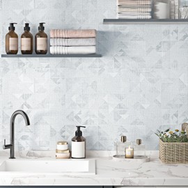 Light Grey Grasscloth Wallpaper Textured Contact Paper Peel and Stick Countertops Vintage Faux Grass Cloth Geometric Wall Paper Linen Fabric Vinyl Roll for Accent Wall Shelf Liner Cabinets