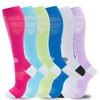 fenglaoda Compression Socks Women Men 6 Pairs, Knee High Best