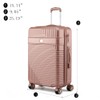 MKF Collection Large Suitcase with wheels, Polycarbonate Fashion Travel bags