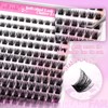 Fadlash Cluster Lashes Individual Lash 8-16mm Mixed Length Eyelashes 0.07mm
