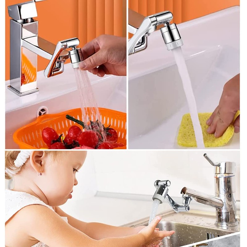 Tap Attachment Swivel Extension Two Water Release Mod Flow Regulator