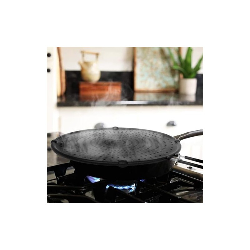 Splatter Screen for Frying Pan, Grease Splatter Guard, Heat-Resistant Splatter