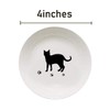 4pcs Ceramic Cat Dinner Plates Seasoning Dishes Appetizer Plates Dipping