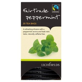 ( 20s Pack ) Lichfields Fairtrade Peppermint 20 Tea Bags 30g