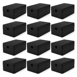 LWLWA Electrical Box Small Electronic Housing Plastic, Maximum Usable Wire Diameter 6 mm, for Components, Cabling (59.5 x 39.4 x 25.2 mm) Pack of 12