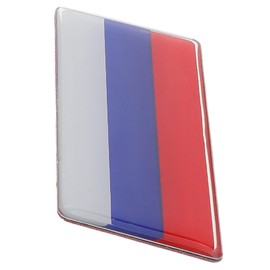 ULTECHNOVO Car Russian Flag Badge Decal Unique Car Sticker for Suvs Trucks Vehicles Easy Installation Automotive Exterior Decal Durable Metal Design