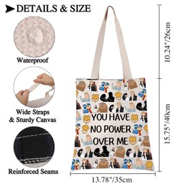 PLITI Labyrinth Gifts You Have No Power Over Me Labyrinth Themed Tote Bag For Friend Family Cute Ello Worm Lover Gift (have no power TGU)