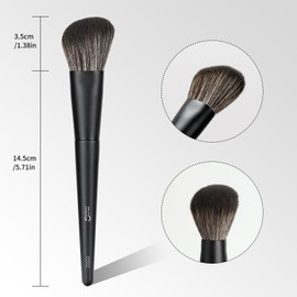 MSQ Large-sloped Foundation Makeup brush Angle Contour Brush Blush Brush for Liquid Makeup for Applying & Blending Colours On Cheeks Cosmetic Makeup Brush