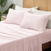 BEDELITE Flannel Sheets Full Size Pink - Super Soft Fleece