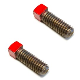 Easy Fix Hardware Garage Door Torsion Spring Screws Hardware | Screws for Torsion Springs for Garage Door Replacement Hardware Repair | Size: 3/8" x 1", Designed for Torsion Springs (Set of 2) Red