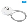PATIKIL Combination Lock 12 Inch, 3 Pcs 3 Digit Outdoor