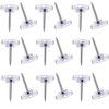 Willrain Clear Plastic Push Pins and Tacks - 150 Count,