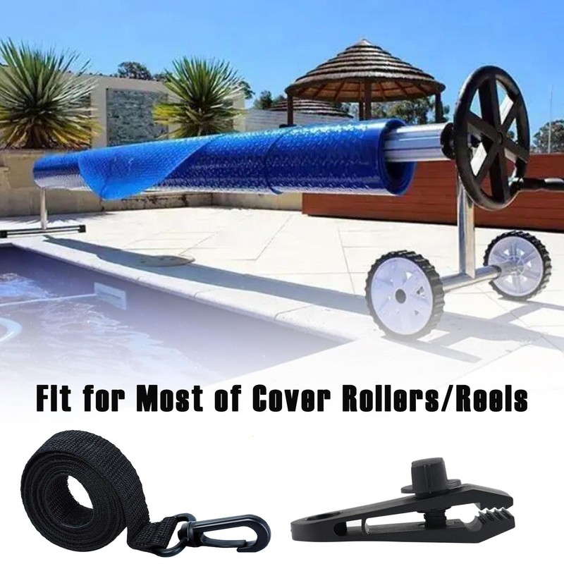 24-Pack Solar Cover Reel Attachment Set for Inground Pools, Includes