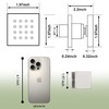 Bostingner Shower Body Spray Jets, Brushed Nickel Brass Square Shower