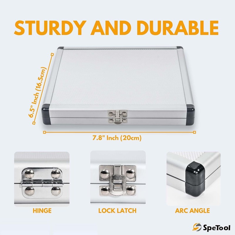 SpeTool Brass Router Template Bushing Guide Set with Centering Pin&Cone