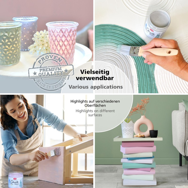 Viva Decor Chalky Opaque Paint 250ml - Powder Blue 601