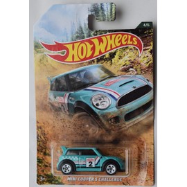 Hot Wheels 1:64 Scale Aqua Mini Cooper S Challenge 4/6