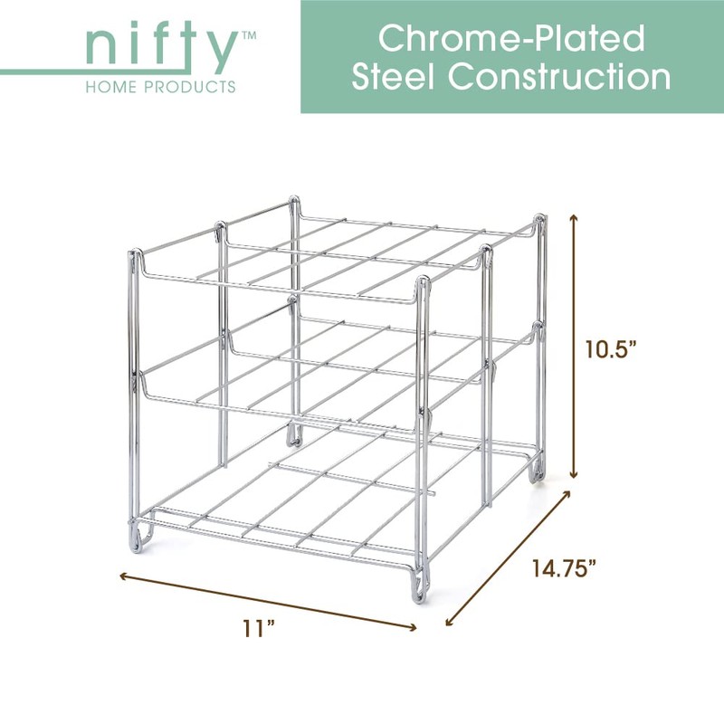 Nifty 3-Tier Oven Rack – Non-Stick, Dishwasher Safe, Use for