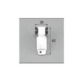 LIXIL Maintenance Parts, Door Sliding Door Parts, Door Rolling in Bathroom, Color Handle, White, Right [DCZZ328] *Product Color and Shape Specifications May Change