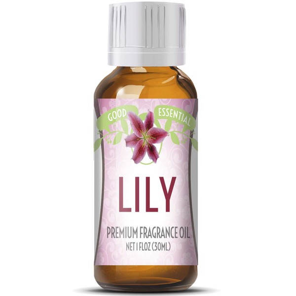 Lily Scented Oil by Good Essential (Huge 1oz Bottle - Premium Grade Fragrance Oil) - Perfect for Aromatherapy, Soaps, Candles, Slime, Lotions, and More!