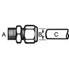 CORNAT TEC581414 Crimp Screw Coupling ET 1/2x10