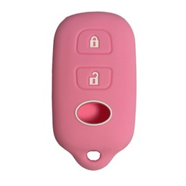 Key Fob Cover for Rav4 Corolla: Remote Case Protector Fit for Toyota Celica Highlander MR2 Spyder Prius Sienna Tundra Echo FJ Cruiser Yaris Scion XA XB 1998 to 2009 HYQ12BAN HYQ1512Y (Pink)